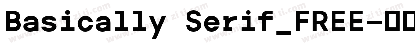 Basically Serif_FREE字体转换